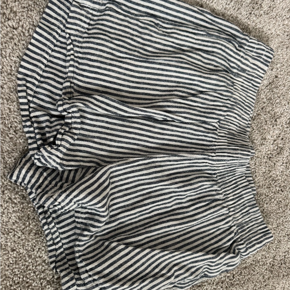 Old Navy Navy and White Striped Shorts